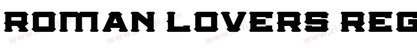 Roman lovers Regula字体转换